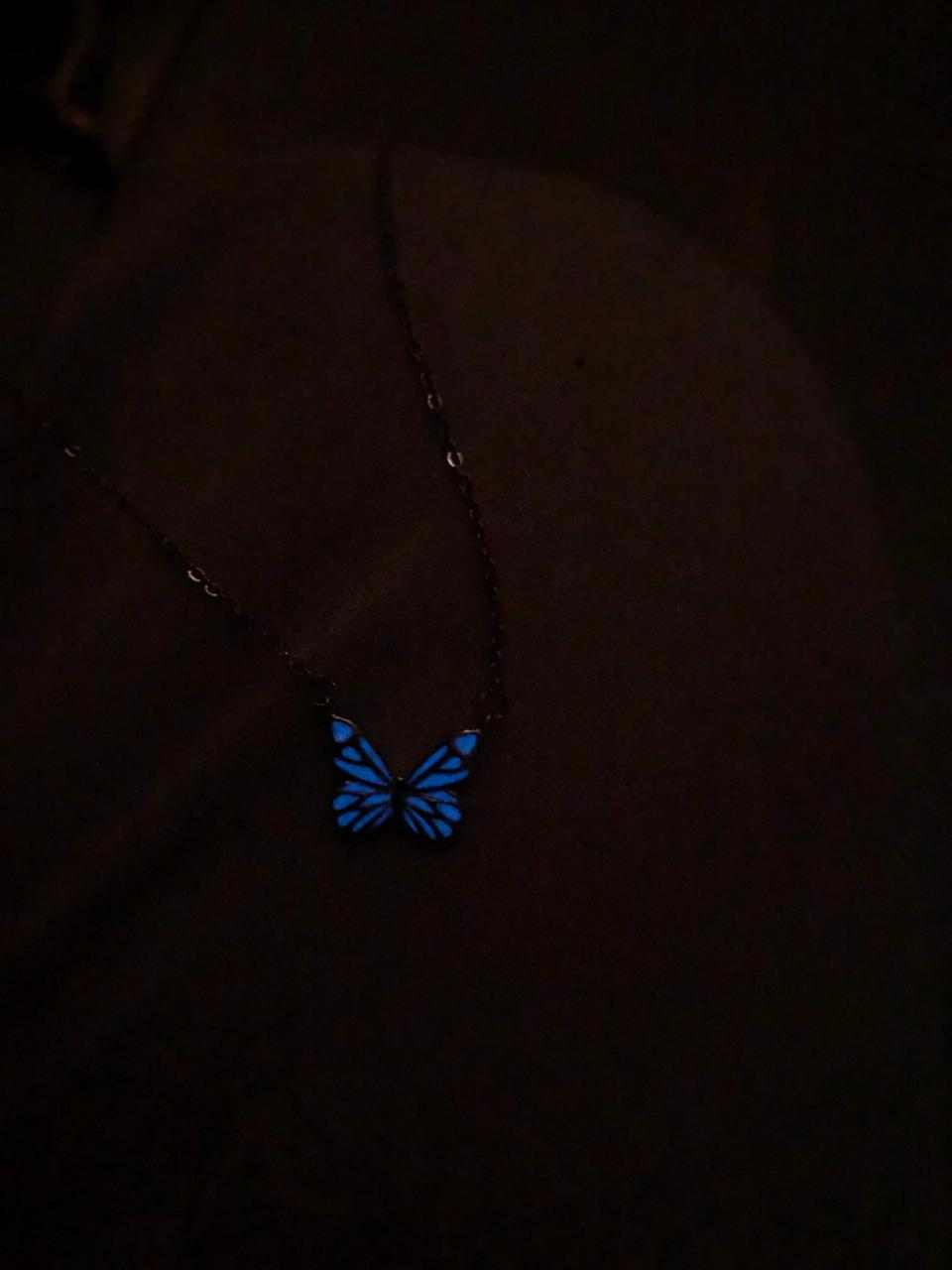Luminous Butterfly Necklace by Nasreen's Charms