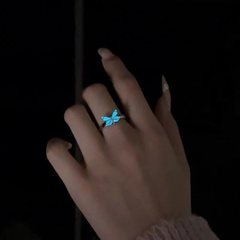 Butterfly Ring – Elegant & Adjustable Jewelry Gift for Her by Nasreen's Charms