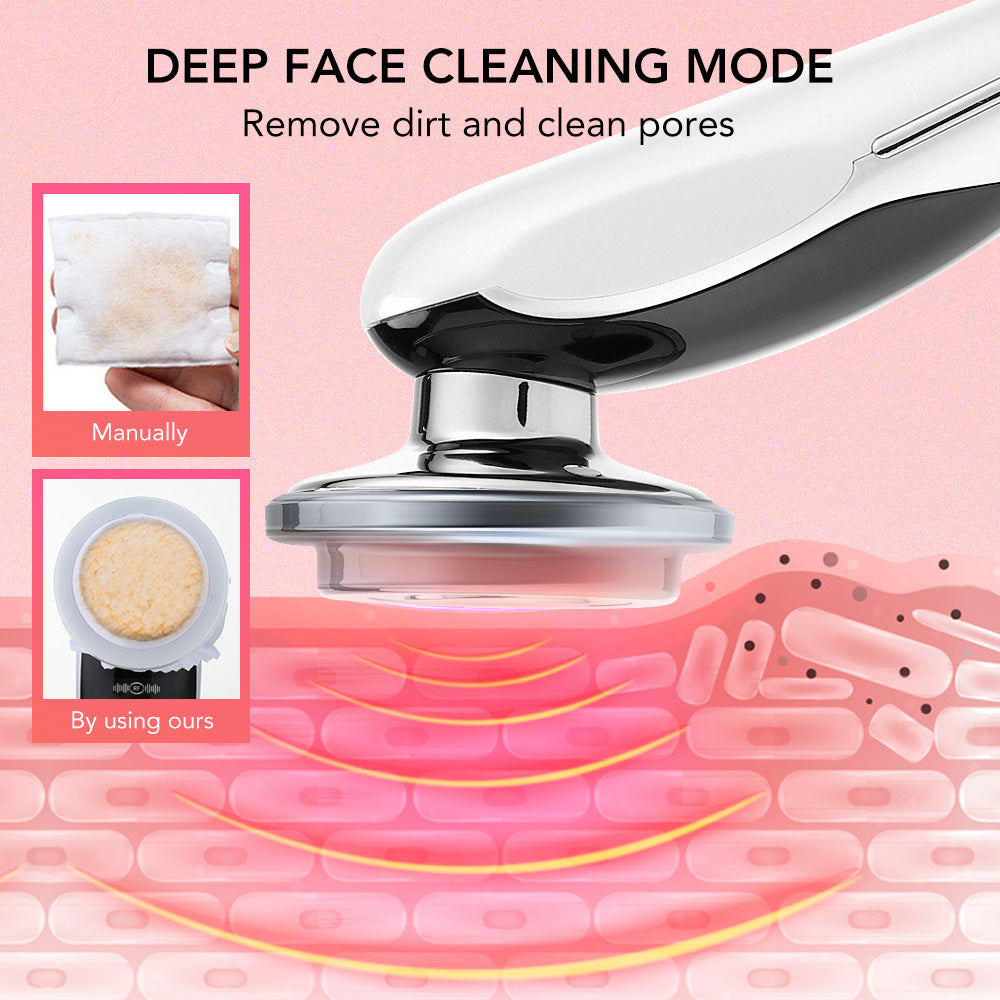LumiGlow Pro™ 6-in-1 Skin Revive Device – EMS, LED & Face Sonic Mesotherapy