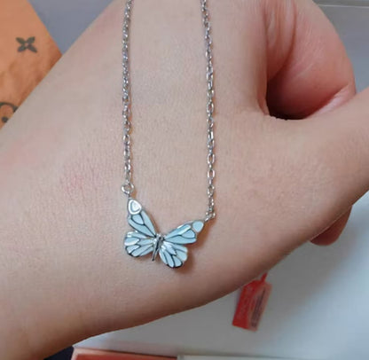 Luminous Butterfly Necklace by Nasreen's Charms