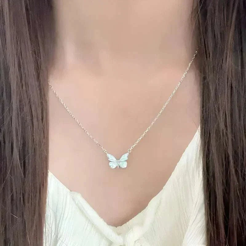 Luminous Butterfly Necklace by Nasreen's Charms